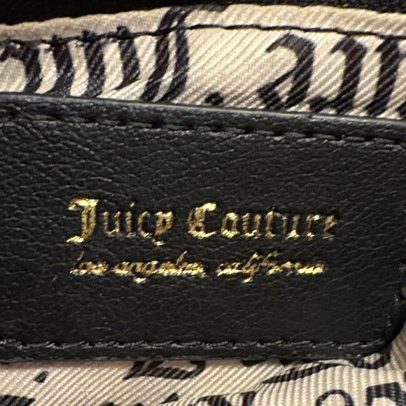 Juicy Couture Black Straight From The Heart Quilted Heart Crossbody Bag - Picture 6 of 8